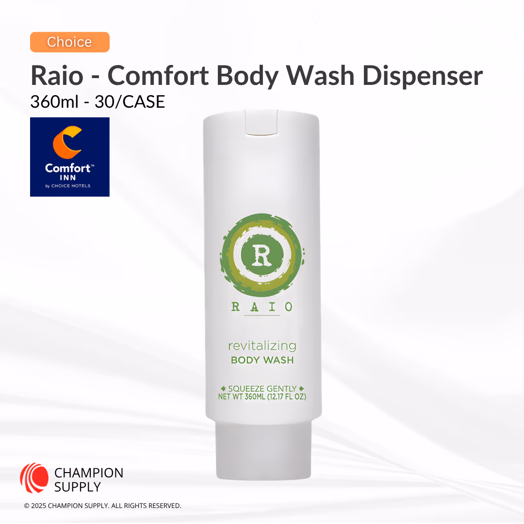 Raio SmartCare Body Wash Bottle 360ml, Case of 30